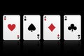 Four aces Royalty Free Stock Photo