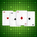 Four aces Royalty Free Stock Photo