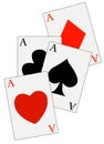 Four aces Royalty Free Stock Photo