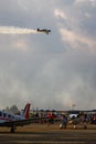 Airplanes during the aviation show