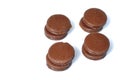 Four alfajores Royalty Free Stock Photo