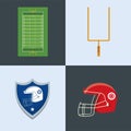 four american football icons