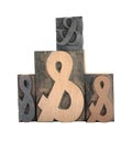 Four ampersands Royalty Free Stock Photo