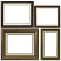 Four antique picture frames