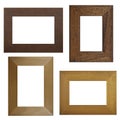 Four antique picture frames