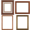 Four antique picture frames