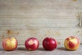 Four apples Royalty Free Stock Photo