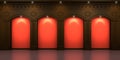 Four arched niches Royalty Free Stock Photo