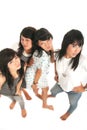 Four asian girls