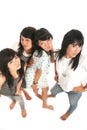 Four asian girls Royalty Free Stock Photo