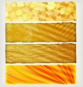 Four autumn banners Royalty Free Stock Photo