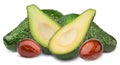 Four avocados Royalty Free Stock Photo