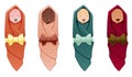 Babies in swaddling-clothes