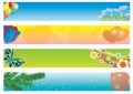 Four banners Royalty Free Stock Photo
