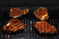 Four Barbequed Steaks