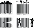 Four Barcode Variations Royalty Free Stock Photo