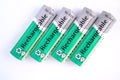 Four Battery Royalty Free Stock Photo