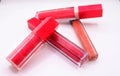 four beautiful lip glosses