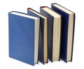 Four blue old books Royalty Free Stock Photo