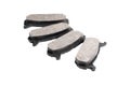 Four brake pads, isolatet on white