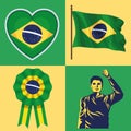 four brazil independence icons