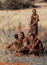 Four bushmen Royalty Free Stock Photo
