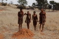 Four bushmen Royalty Free Stock Photo