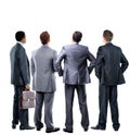 Four business mans from the back Royalty Free Stock Photo