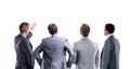 Four business mans from the back Royalty Free Stock Photo