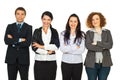 Four business people standing in a line Royalty Free Stock Photo