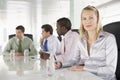 Four businesspeople having meeting