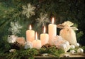 four candles Royalty Free Stock Photo