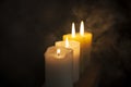 Four candles a night. Royalty Free Stock Photo