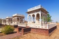 Four cenotaphs Jaswant Thada Jodhpur Rajasthan India Royalty Free Stock Photo