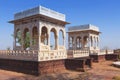 Four cenotaphs Jaswant Thada Jodhpur Rajasthan India Royalty Free Stock Photo