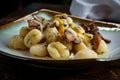 Four-Cheese Gnocchi Mushrooms