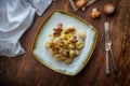 Four-Cheese Gnocchi Mushrooms