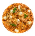 Four cheese pizza Royalty Free Stock Photo