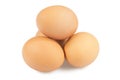 Four chicken eggs