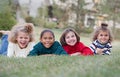 Four Children Laughing Royalty Free Stock Photo