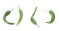 Four chili green pepper Royalty Free Stock Photo