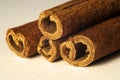Four Cinnamon Sticks Royalty Free Stock Photo