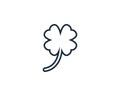 Four Clover Icon Design Template Elements Royalty Free Stock Photo
