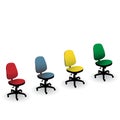 Four color office chairs Royalty Free Stock Photo