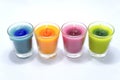 Four color scented candle
