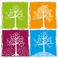 Four color seasons Royalty Free Stock Photo