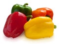 Four color sweet peppers