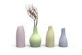 Four color vases