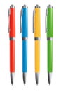 Four colorful pens Royalty Free Stock Photo