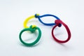 Four Colors But Rubberbands Royalty Free Stock Photo